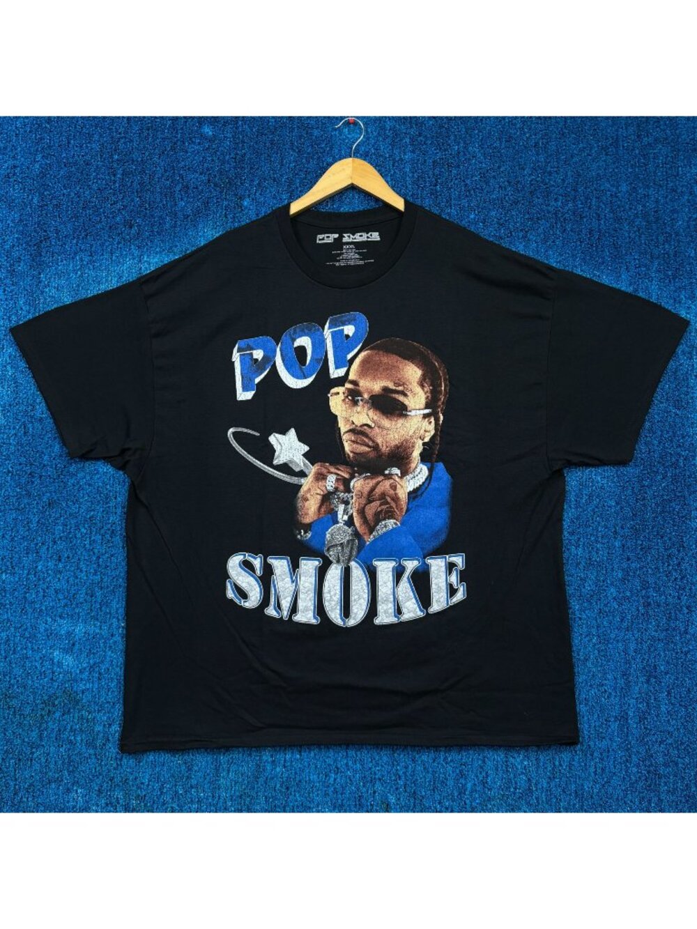 Pop Smoke Shoot For The Stars Aim For The Moon Rap Tee XXXL